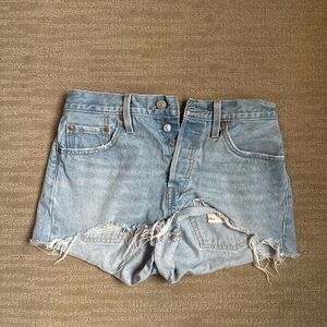 Light Blue High-Waist Denim Shorts - Levi’s